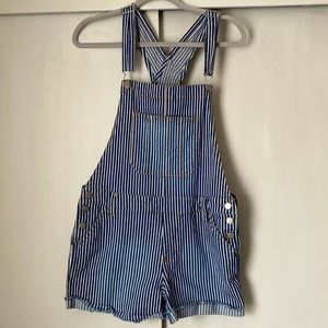 Striped Overalls